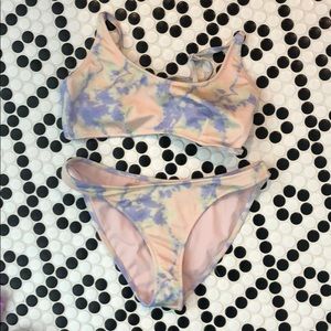 TRIANGL tie dye bikini worn twice